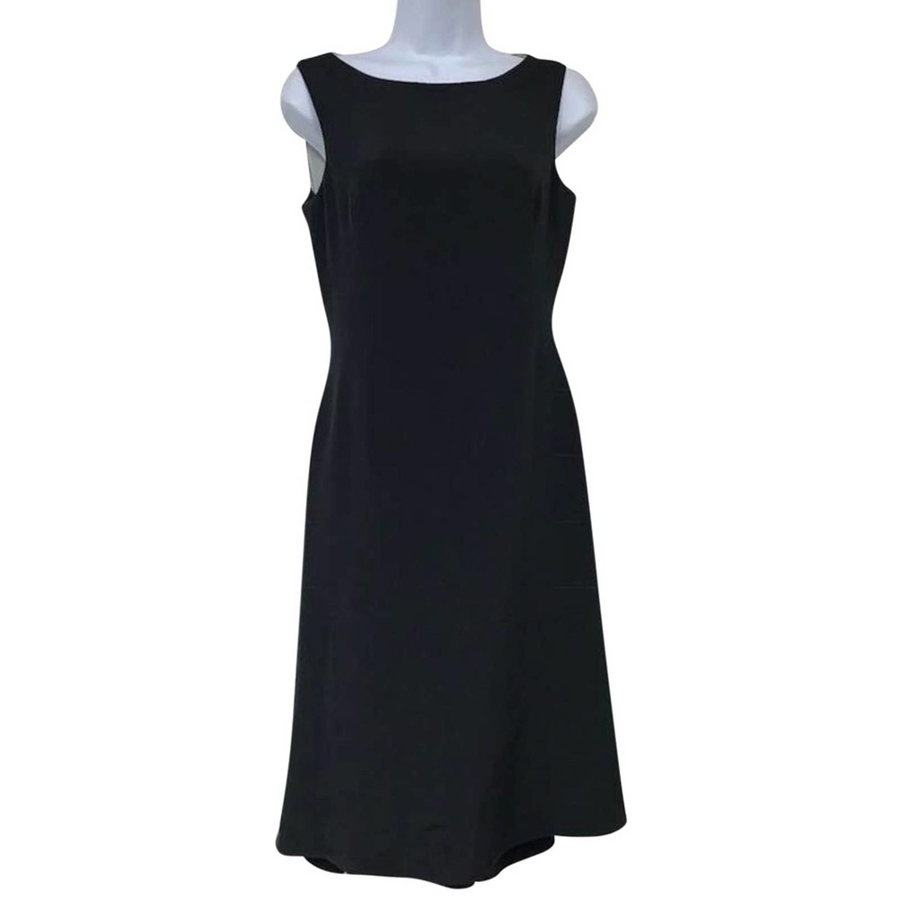 ANGEL SANCHEZ BLACK SILK DRESS 6